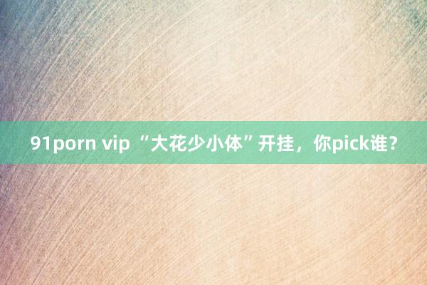 91porn vip “大花少小体”开挂，你pick谁？